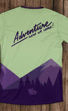 adventure here we go green t-shirt