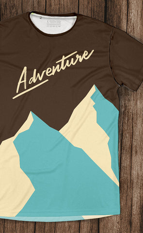 brown adventure t-shirt