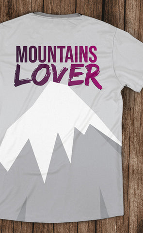 mountains lover bright t-shirt